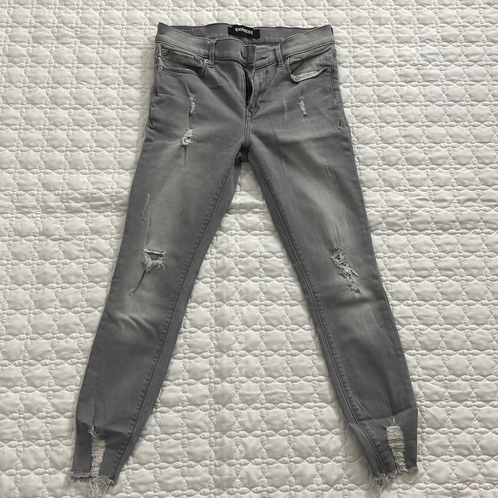 Express Womens grey jeans